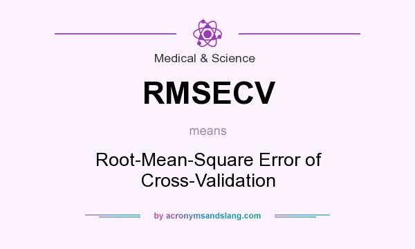 What does RMSECV mean? It stands for Root-Mean-Square Error of Cross-Validation