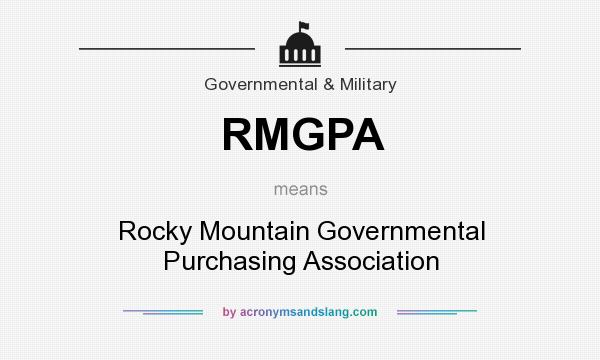 What does RMGPA mean? It stands for Rocky Mountain Governmental Purchasing Association