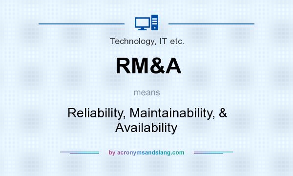 What does RM&A mean? It stands for Reliability, Maintainability, & Availability