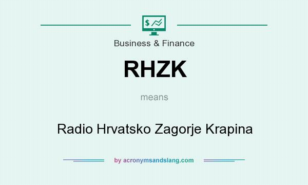 What does RHZK mean? It stands for Radio Hrvatsko Zagorje Krapina