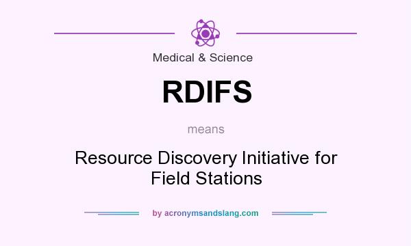 What does RDIFS mean? It stands for Resource Discovery Initiative for Field Stations