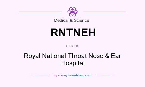 What does RNTNEH mean? It stands for Royal National Throat Nose & Ear Hospital