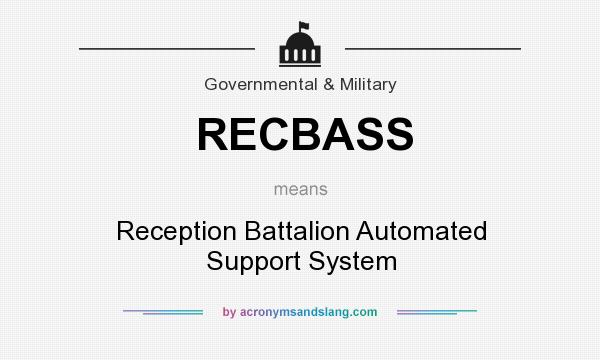 What does RECBASS mean? It stands for Reception Battalion Automated Support System