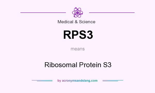 What does RPS3 mean? It stands for Ribosomal Protein S3