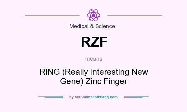 What does RZF mean? It stands for RING (Really Interesting New Gene) Zinc Finger