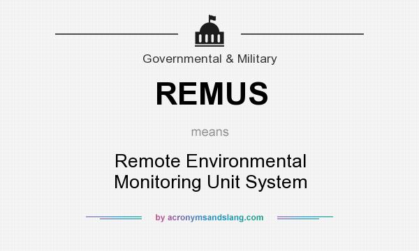 What does REMUS mean? It stands for Remote Environmental Monitoring Unit System