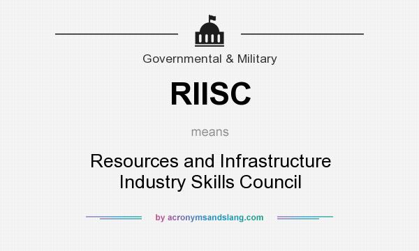 What does RIISC mean? It stands for Resources and Infrastructure Industry Skills Council