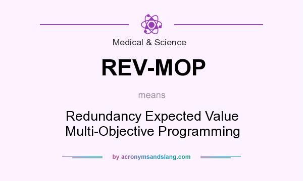What does REV-MOP mean? It stands for Redundancy Expected Value Multi-Objective Programming