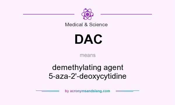 What does DAC mean? It stands for demethylating agent 5-aza-2`-deoxycytidine