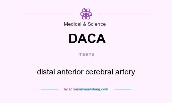 What does DACA mean? It stands for distal anterior cerebral artery