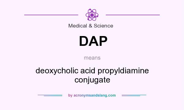 What does DAP mean? It stands for deoxycholic acid propyldiamine conjugate