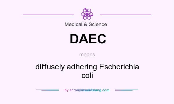 What does DAEC mean? It stands for diffusely adhering Escherichia coli