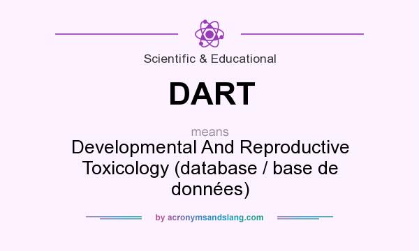 What does DART mean? It stands for Developmental And Reproductive Toxicology (database / base de données)