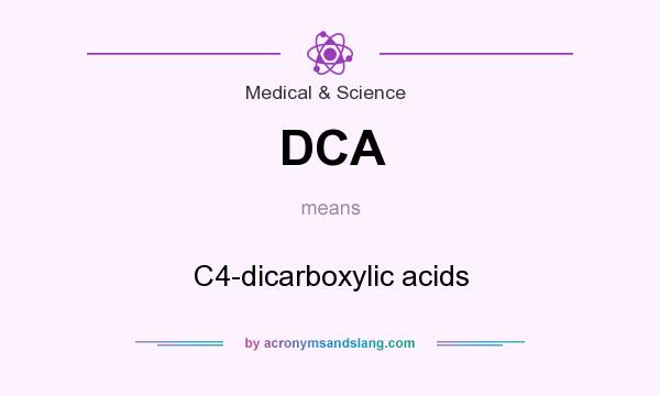 What does DCA mean? It stands for C4-dicarboxylic acids