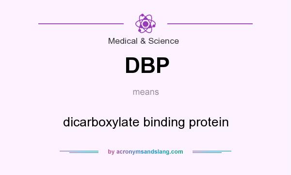 What does DBP mean? It stands for dicarboxylate binding protein