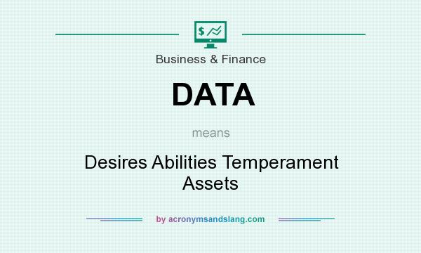What does DATA mean? It stands for Desires Abilities Temperament Assets