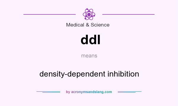 What does ddI mean? It stands for density-dependent inhibition