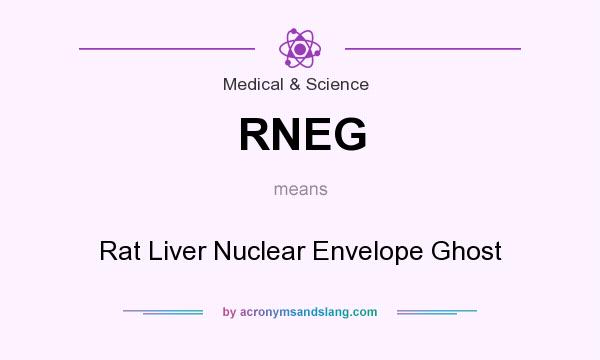 What does RNEG mean? It stands for Rat Liver Nuclear Envelope Ghost