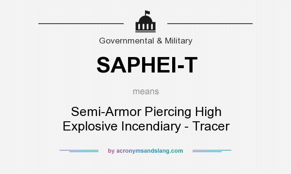 What does SAPHEI-T mean? It stands for Semi-Armor Piercing High Explosive Incendiary - Tracer