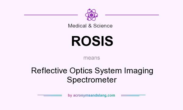 What does ROSIS mean? It stands for Reflective Optics System Imaging Spectrometer