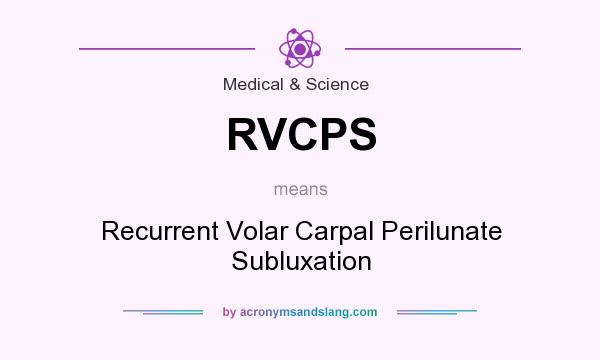 What does RVCPS mean? It stands for Recurrent Volar Carpal Perilunate Subluxation
