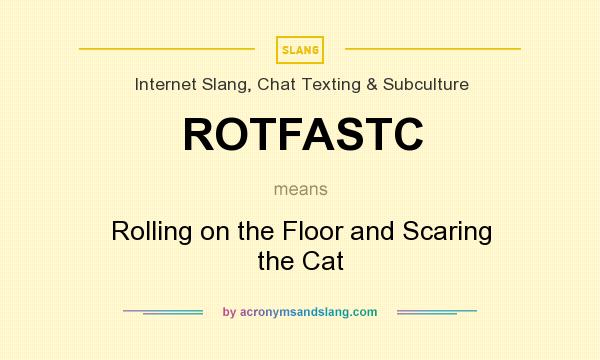 What does ROTFASTC mean? It stands for Rolling on the Floor and Scaring the Cat
