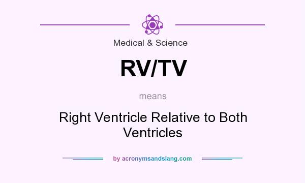 What does RV/TV mean? It stands for Right Ventricle Relative to Both Ventricles