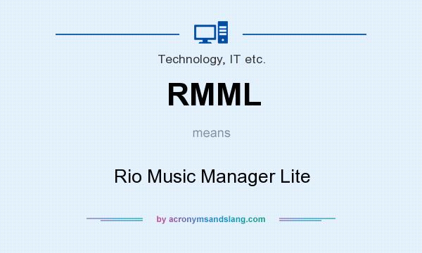What does RMML mean? It stands for Rio Music Manager Lite