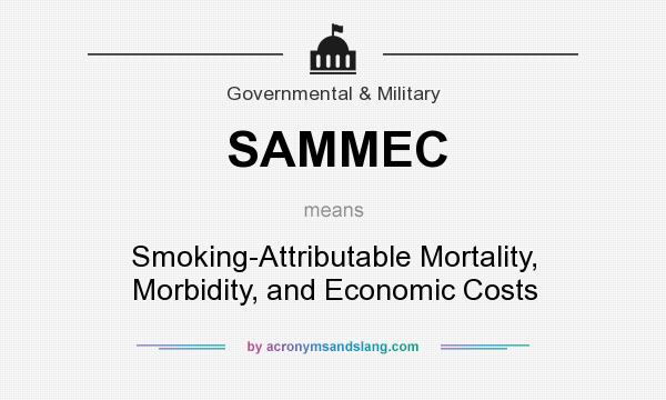 What does SAMMEC mean? It stands for Smoking-Attributable Mortality, Morbidity, and Economic Costs