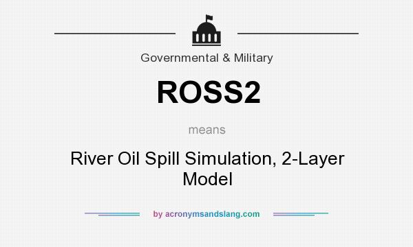 What does ROSS2 mean? It stands for River Oil Spill Simulation, 2-Layer Model
