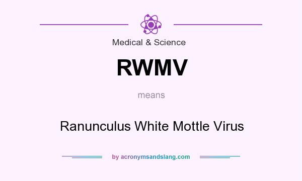 What does RWMV mean? It stands for Ranunculus White Mottle Virus