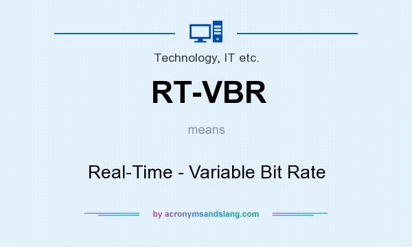What does RT-VBR mean? It stands for Real-Time - Variable Bit Rate