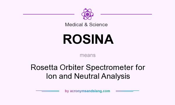 What does ROSINA mean? It stands for Rosetta Orbiter Spectrometer for Ion and Neutral Analysis