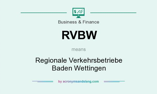 What does RVBW mean? It stands for Regionale Verkehrsbetriebe Baden Wettingen