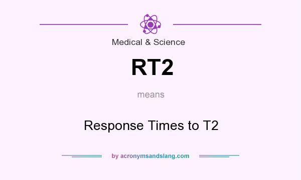 What does RT2 mean? It stands for Response Times to T2