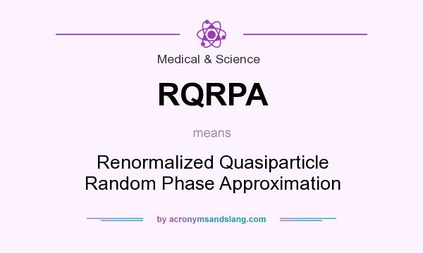 What does RQRPA mean? It stands for Renormalized Quasiparticle Random Phase Approximation