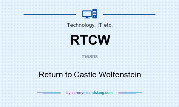 What does RTCW mean? It stands for Return to Castle Wolfenstein