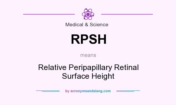 What does RPSH mean? It stands for Relative Peripapillary Retinal Surface Height