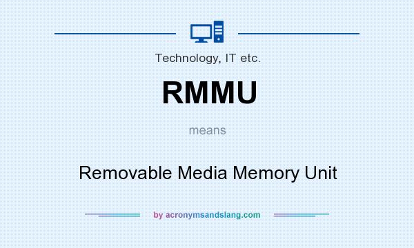 What does RMMU mean? It stands for Removable Media Memory Unit