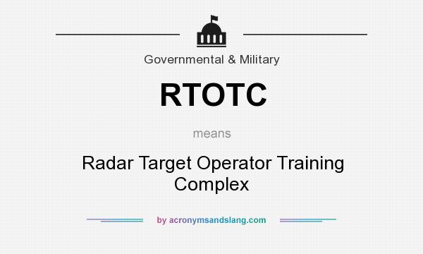 What does RTOTC mean? It stands for Radar Target Operator Training Complex