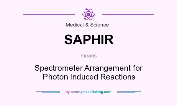 What does SAPHIR mean? It stands for Spectrometer Arrangement for Photon Induced Reactions