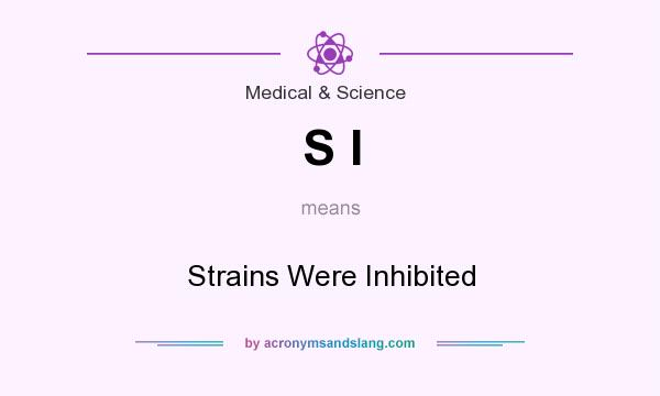 What does S I mean? It stands for Strains Were Inhibited
