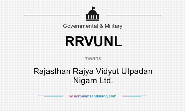 What does RRVUNL mean? It stands for Rajasthan Rajya Vidyut Utpadan Nigam Ltd.