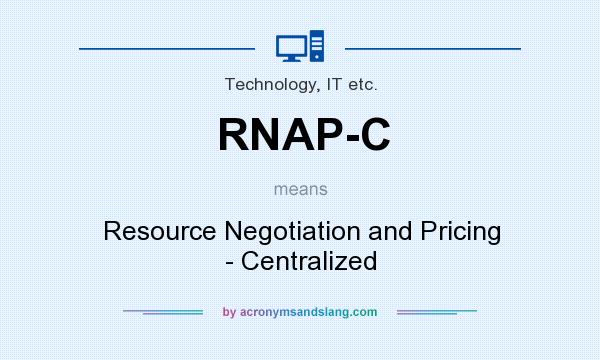 What does RNAP-C mean? It stands for Resource Negotiation and Pricing - Centralized