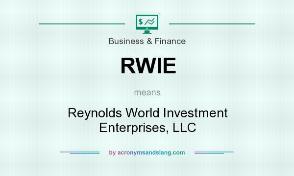 What does RWIE mean? It stands for Reynolds World Investment Enterprises, LLC