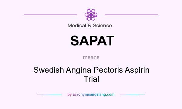 What does SAPAT mean? It stands for Swedish Angina Pectoris Aspirin Trial
