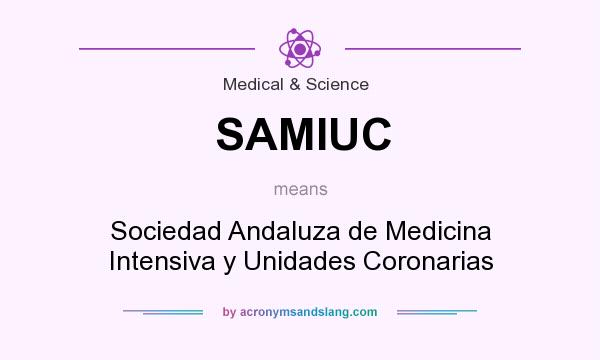 What does SAMIUC mean? It stands for Sociedad Andaluza de Medicina Intensiva y Unidades Coronarias