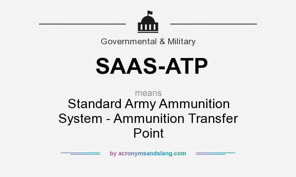 What does SAAS-ATP mean? It stands for Standard Army Ammunition System - Ammunition Transfer Point
