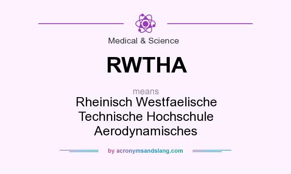 What does RWTHA mean? It stands for Rheinisch Westfaelische Technische Hochschule Aerodynamisches