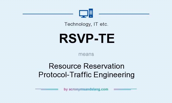 What does RSVP-TE mean? It stands for Resource Reservation Protocol-Traffic Engineering
